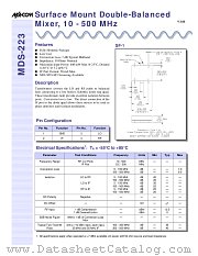 MDS-223 datasheet pdf Tyco Electronics