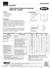 MLS9100-00752 datasheet pdf Tyco Electronics
