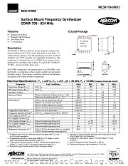 MLS9118-00812 datasheet pdf Tyco Electronics
