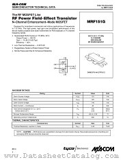 MRF151G datasheet pdf Tyco Electronics