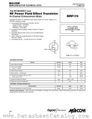 MRF174 datasheet pdf Tyco Electronics