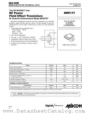 MRF177 datasheet pdf Tyco Electronics