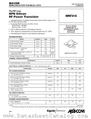 MRF316 datasheet pdf Tyco Electronics