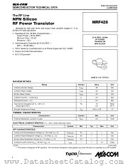 MRF426 datasheet pdf Tyco Electronics