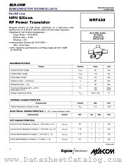 MRF428 datasheet pdf Tyco Electronics