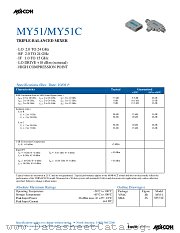 MY51 datasheet pdf Tyco Electronics