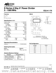 ESJ-4-1-75 datasheet pdf Tyco Electronics