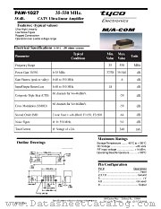PAW-1027 datasheet pdf Tyco Electronics
