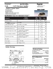 PAW587 datasheet pdf Tyco Electronics