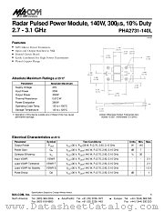 PHA2731-140L datasheet pdf Tyco Electronics