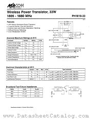 PHL819-33 datasheet pdf Tyco Electronics
