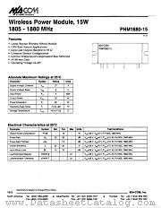 PHM1880-15 datasheet pdf Tyco Electronics