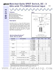 SW-313 datasheet pdf Tyco Electronics
