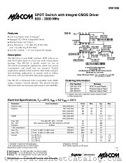 SW-335PIN datasheet pdf Tyco Electronics