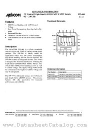 SW-444 datasheet pdf Tyco Electronics