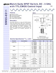 SW05-0311 datasheet pdf Tyco Electronics