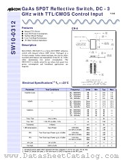 SW10-0312 datasheet pdf Tyco Electronics