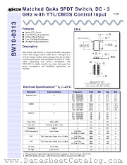 SW10-0313 datasheet pdf Tyco Electronics