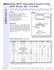 SW65-0214 datasheet pdf Tyco Electronics