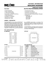 MX26C4000BQC-12 datasheet pdf Macronix International