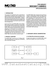 MX98715BEC datasheet pdf Macronix International