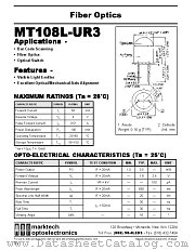 MT108L-UR3 datasheet pdf Marktech Optoelectronics