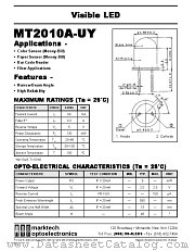 MT2010A-UY datasheet pdf Marktech Optoelectronics