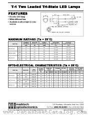 MT2030-YG datasheet pdf Marktech Optoelectronics