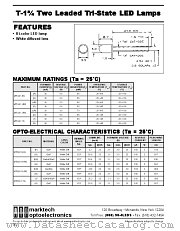 MT5491-HR datasheet pdf Marktech Optoelectronics