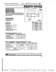 MTD7030A datasheet pdf Marktech Optoelectronics