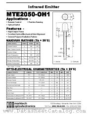MTE2050-OH1 datasheet pdf Marktech Optoelectronics