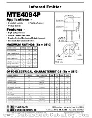 MTE4094P datasheet pdf Marktech Optoelectronics
