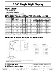 MTN2136-AG datasheet pdf Marktech Optoelectronics