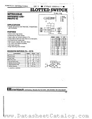 MTSS10040 datasheet pdf Marktech Optoelectronics
