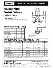 TLGE160 datasheet pdf Marktech Optoelectronics