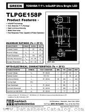 TLPGE158P datasheet pdf Marktech Optoelectronics