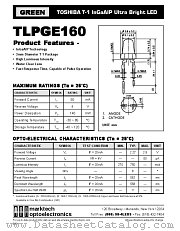 TLPGE160 datasheet pdf Marktech Optoelectronics