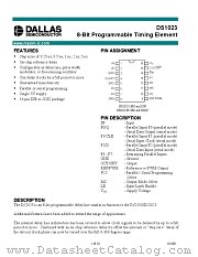 DS1023S datasheet pdf MAXIM - Dallas Semiconductor