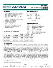 DS1085L datasheet pdf MAXIM - Dallas Semiconductor