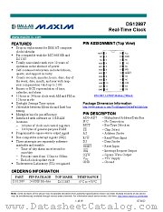 DS12887 datasheet pdf MAXIM - Dallas Semiconductor