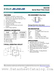 DS1339 datasheet pdf MAXIM - Dallas Semiconductor