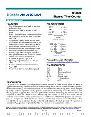 DS1602 datasheet pdf MAXIM - Dallas Semiconductor