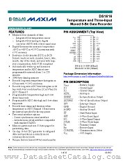 DS1616 datasheet pdf MAXIM - Dallas Semiconductor