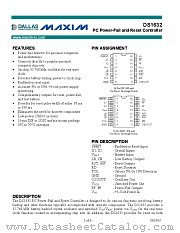 DS1632 datasheet pdf MAXIM - Dallas Semiconductor