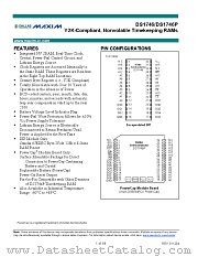 DS1746P datasheet pdf MAXIM - Dallas Semiconductor