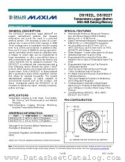 DS1922L datasheet pdf MAXIM - Dallas Semiconductor