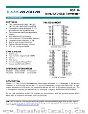 DS2120 datasheet pdf MAXIM - Dallas Semiconductor