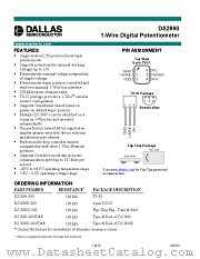 DS2890 datasheet pdf MAXIM - Dallas Semiconductor