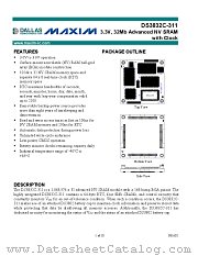 DS3832C-311 datasheet pdf MAXIM - Dallas Semiconductor