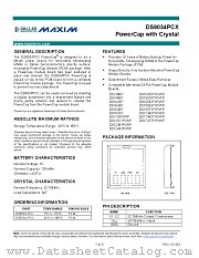 DS9034PCX datasheet pdf MAXIM - Dallas Semiconductor